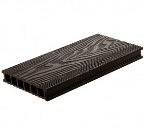 Террасная доска из ДПК Polywood Mineral Duo 3-D Венге Террасная доска из ДПК Polywood Mineral Duo 3-D Венге
